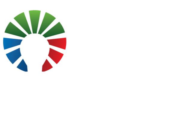 QST LED Logo white text